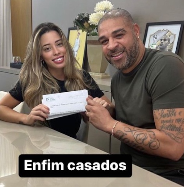 Adriano Imperador se casa meses após affair com ‘neta’ de Gretchen vir à tona