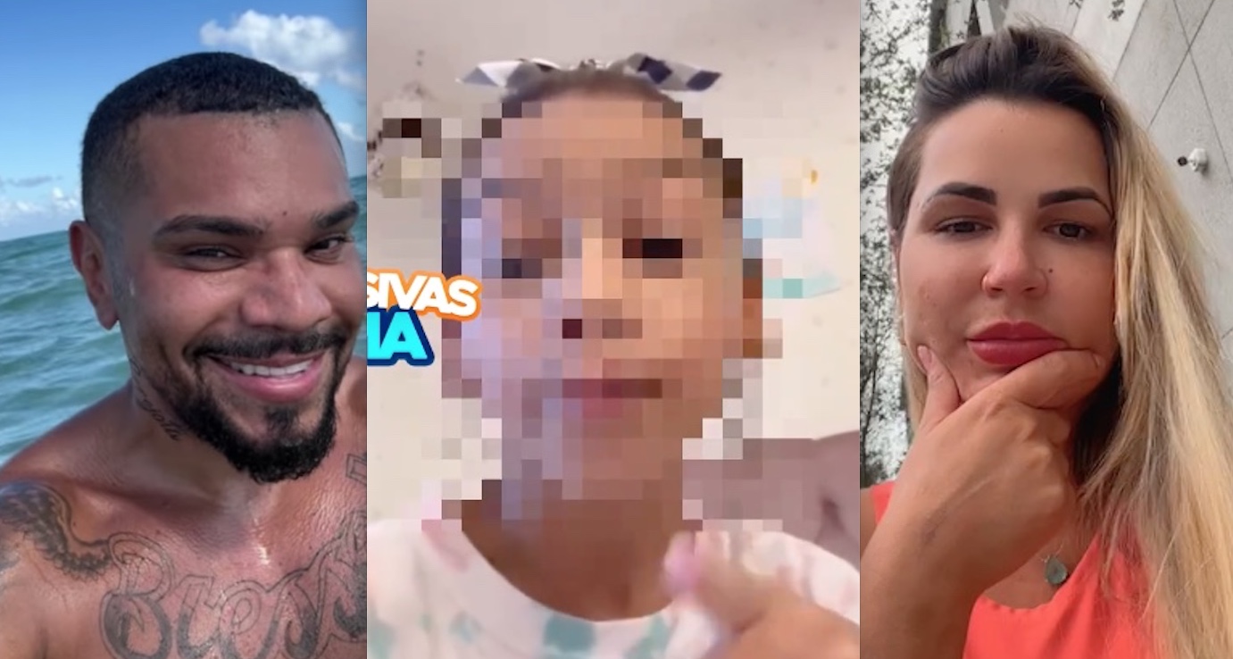 Naldo é detonado por internautas após filha de 7 anos aparecer xingando Deolane em vídeo