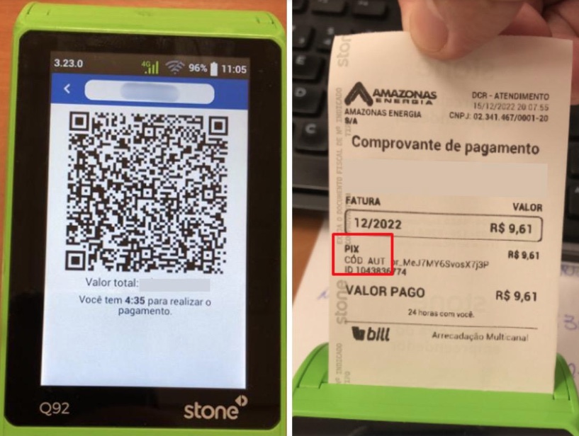 Conta de energia já pode ser paga via PIX na maquininha no Amazonas