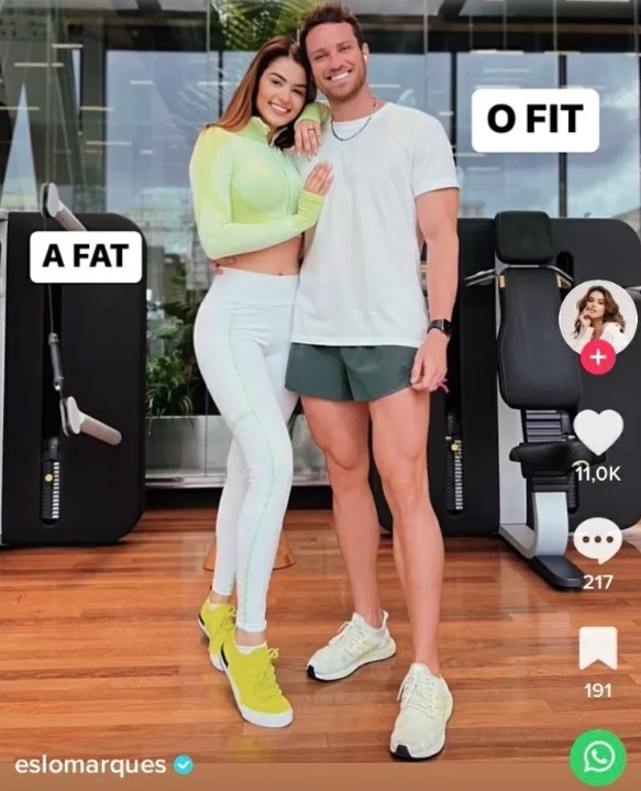 Ex-BBB Eslovênia é detonada após se chamar de ‘gorda’ em foto com barriga chapada