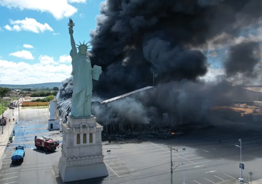 Havan se pronuncia após incêndio destruir loja na Bahia; confira