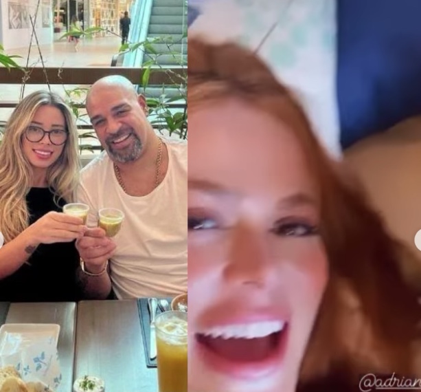 Adriano Imperador posta foto com 'amiga' e esposa reage: 'me manda o divórcio'