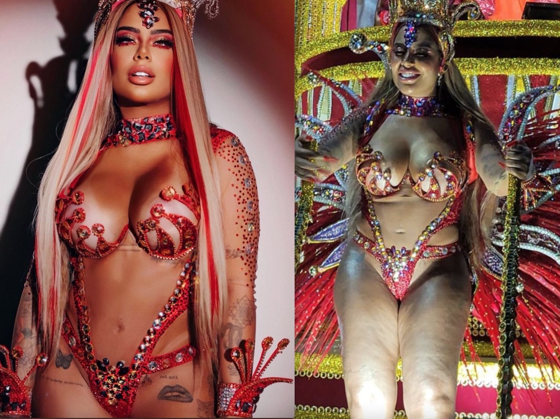 Irmã de Neymar posta foto radicalmente diferente de desfile e web aponta Photoshop