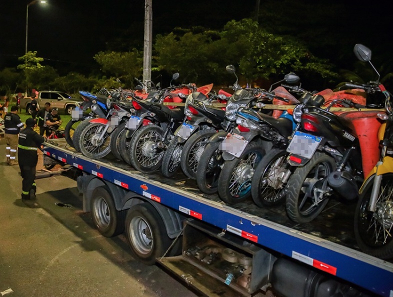 Em 5 dias, Detran combate ‘rolezinhos’ e apreende mais de 140 motos no Amazonas