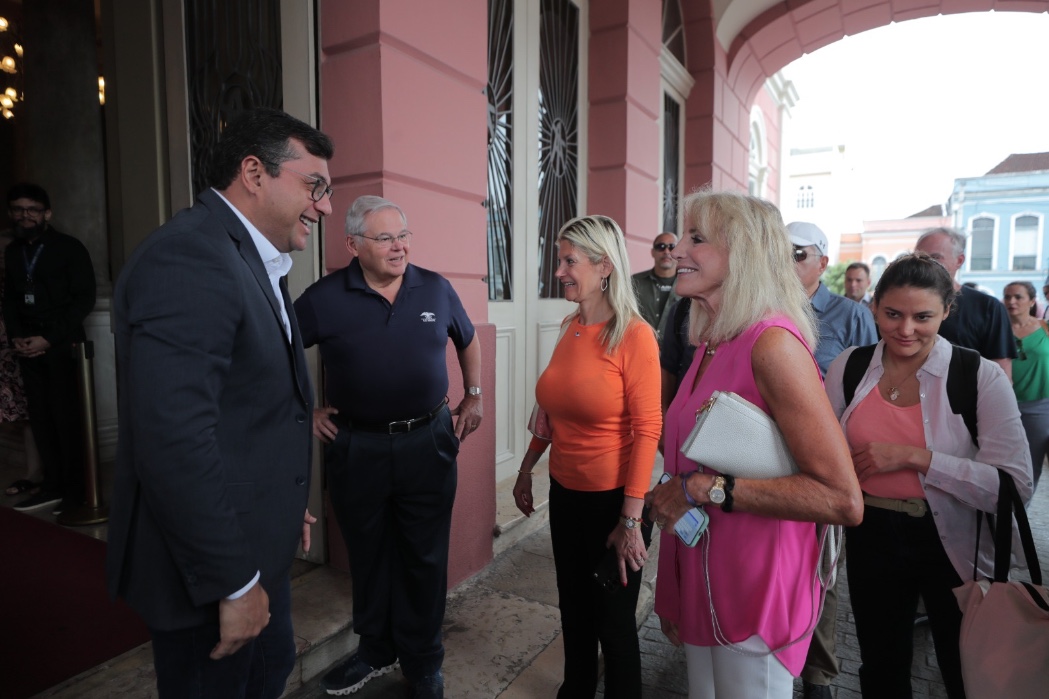 Wilson Lima recebe comitiva dos EUA e apresenta pautas sobre a Amazônia