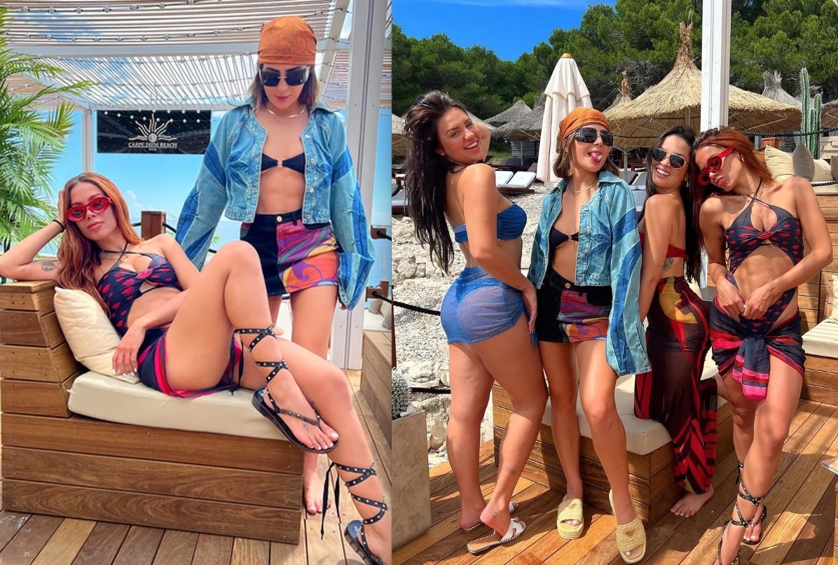 Anitta curte férias com Juliette e Jade: 'no Brasil é Dia dos Namorados, estamos na Europa'