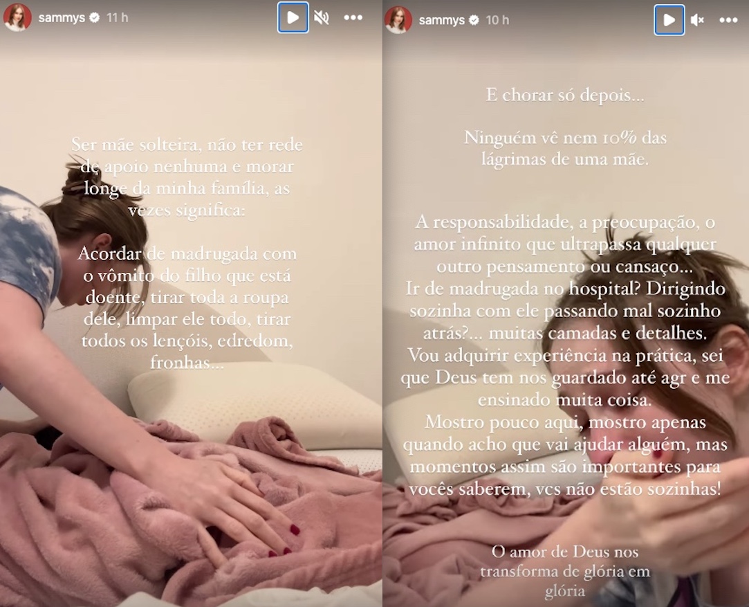 Aos prantos, Sammy cuida do filho doente enquanto Pyong rebola em festa de Carlinhos Maia 