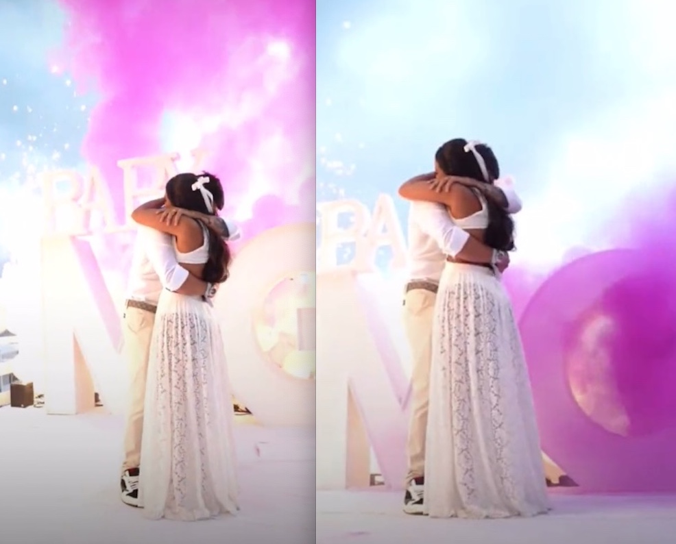 Mirella Santos, das Gêmeas Lacração, descobre sexo do primeiro filho em Chá Revelação