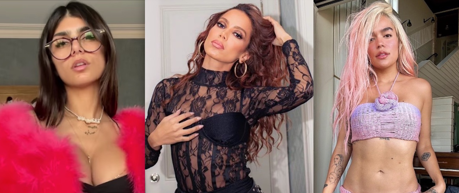 Mia Khalifa fica indignada com vitória de Anitta no VMA: ‘Karol G foi roubada'