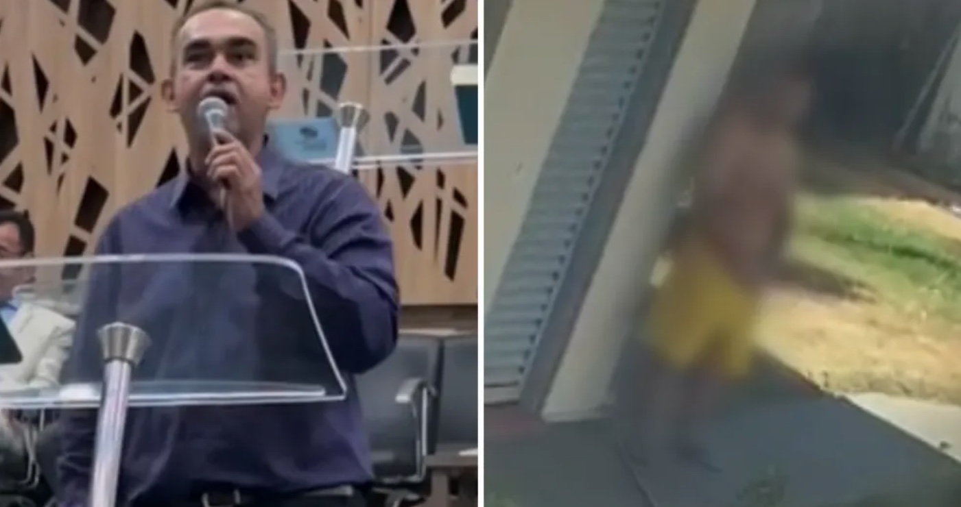 Líder religioso é preso suspeito de estuprar criança; vídeo mostra homem espionando vítima