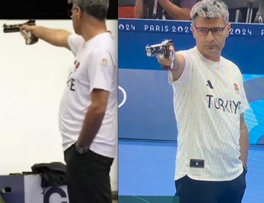 Sem óculos especiais e com uma mão no bolso, atirador olímpico vira meme na internet 