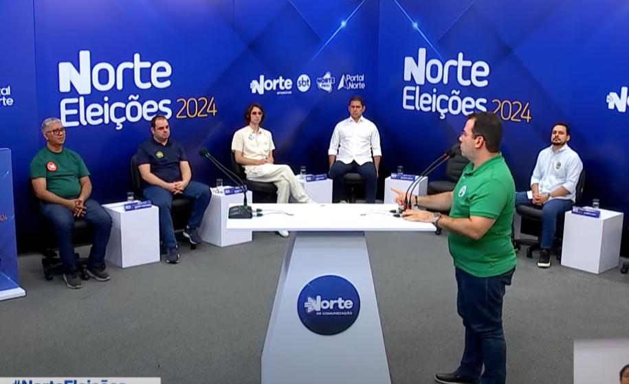 Começa debate entre candidatos à prefeitura de Manaus na TV Norte