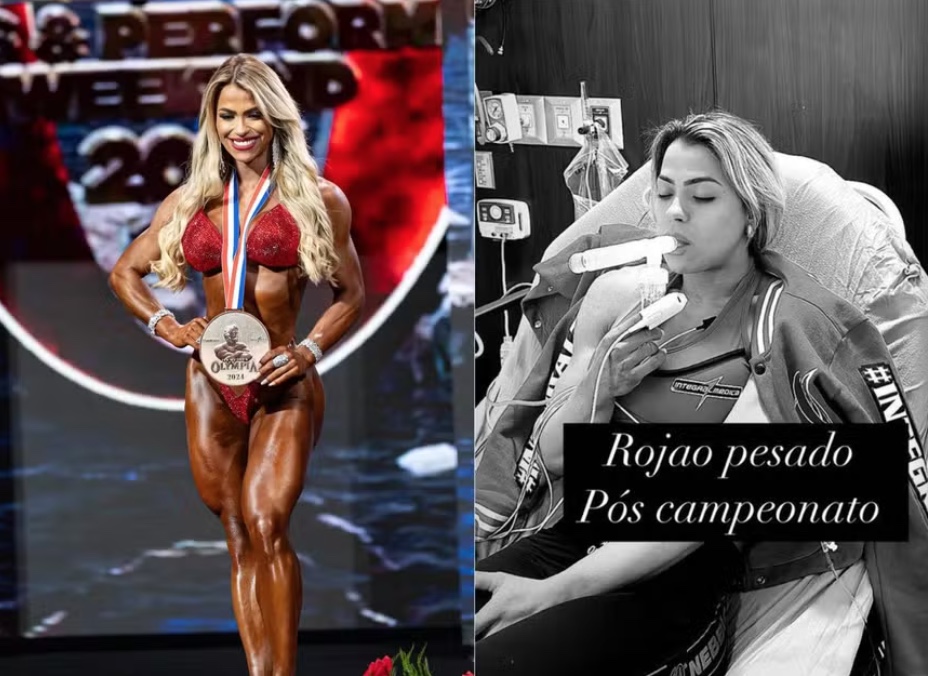 Fisiculturista Eduarda Bezerra é hospitalizada com desidratação severa após pódio no Mr.Olympia