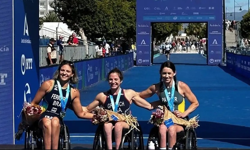 Brasil brilha e conquista prata e bronze no Mundial de Triatlo Paralímpico na Espanha