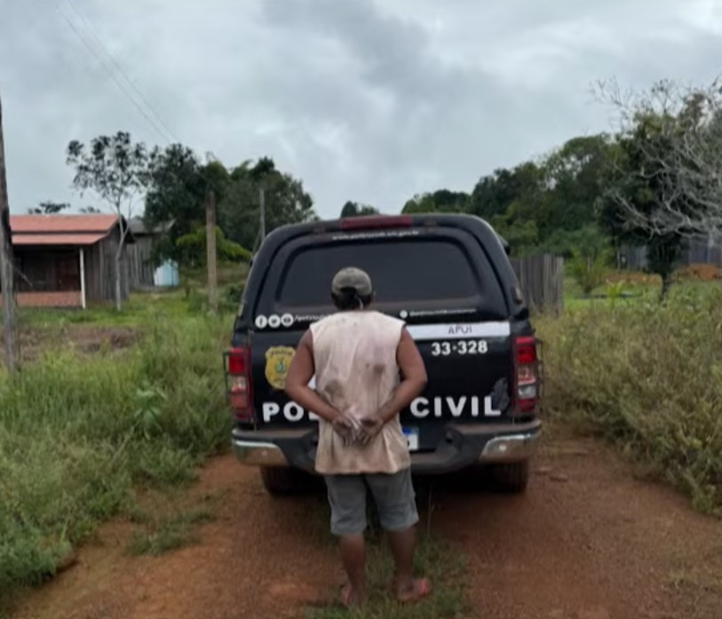 Pai é preso por estuprar filha de 13 anos em Apuí; ele já tinha tentado matar a própria esposa 