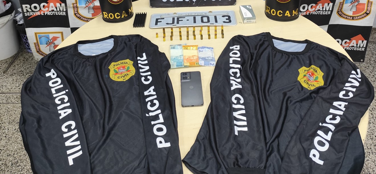 Homem com munições e camisas da Polícia Civil de SP é preso na Ponta Negra