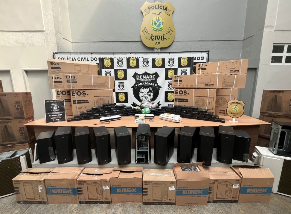 Quadrilha usava ar-condicionados para ocultar mais de R$ 1 milhão em drogas em Manaus