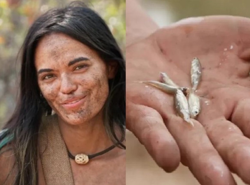 Brasileira choca web ao usar vagina para pescar peixe em 'Largados e Pelados'