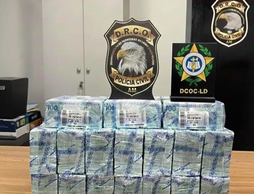 Cerca de R$ 1,7 milhão do CV é apreendido durante operação no Amazonas