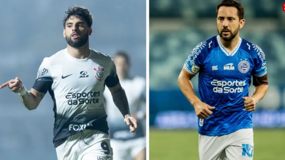 Corinthians e Bahia se encontram no Brasileirão em duelo direto por Libertadores
