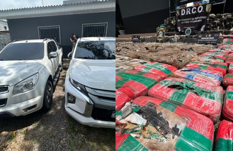 Casal preso transportava 600 kg de drogas da BR-319 para condomínio em Manaus