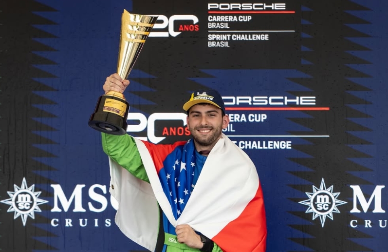 Com garra e talento, Moura Neto leva o Amazonas ao pódio da Porsche Cup em Interlagos