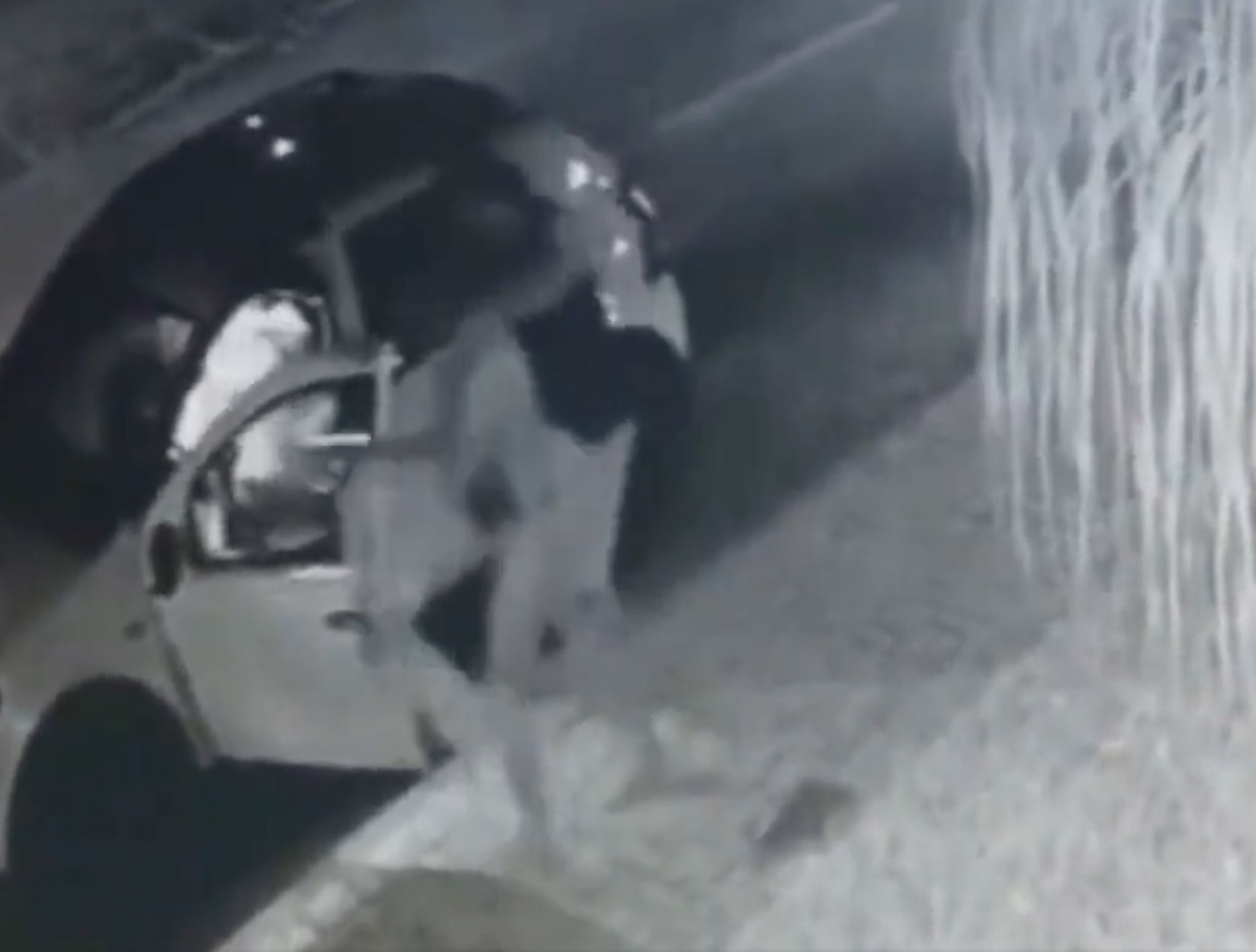 Novo vídeo mostra marido agredindo mendigo em outro ângulo