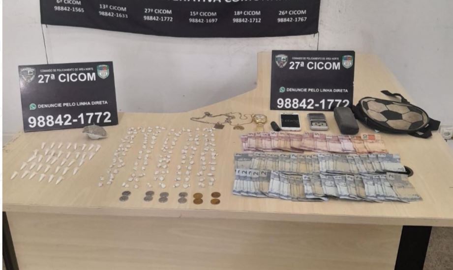 Traficante é preso após agredir esposa em Manaus