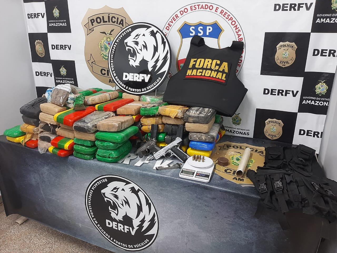 Grupo é preso em Manaus com drogas que iriam para outros estados