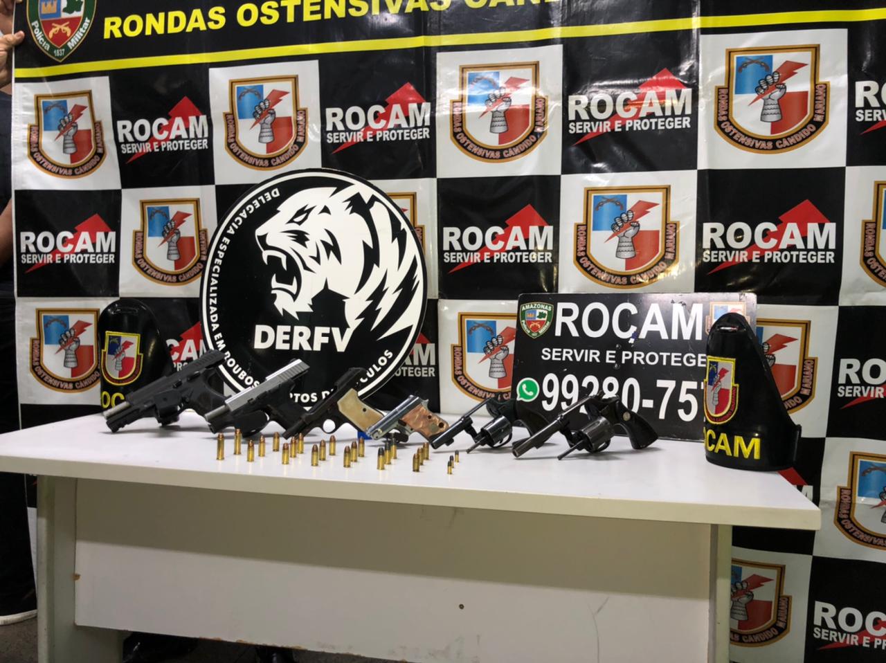 Supostos conselheiros do CV são presos com armas em Manaus