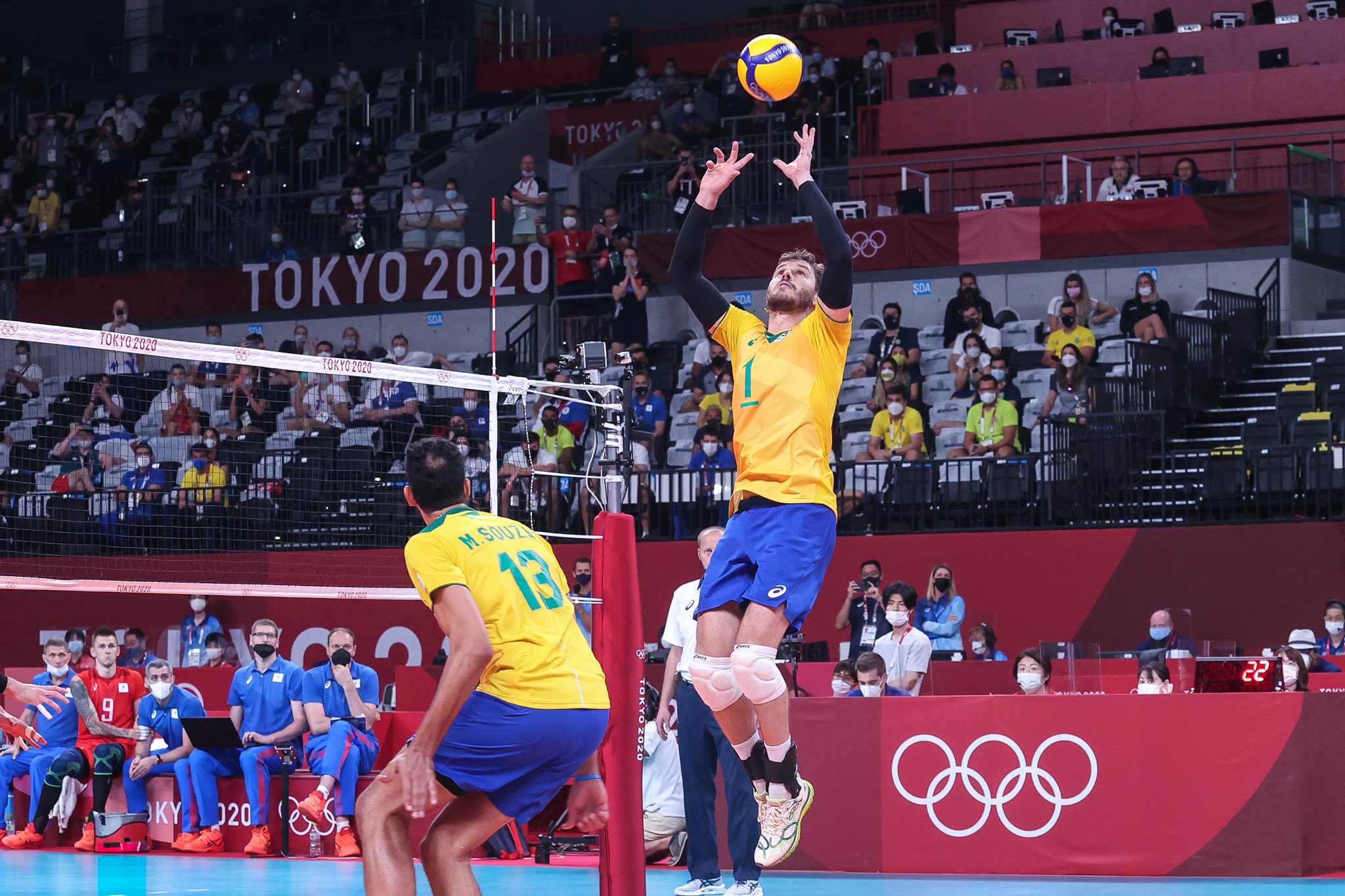 Brasil perde para Argentina e fica fora do pódio olímpico no vôlei masculino
