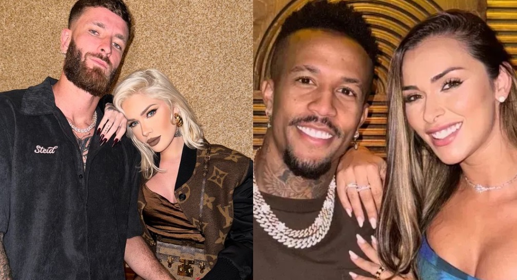 Léo Pereira e Karoline Lima descobrem casamento de Militão e Tainá Castro pela imprensa