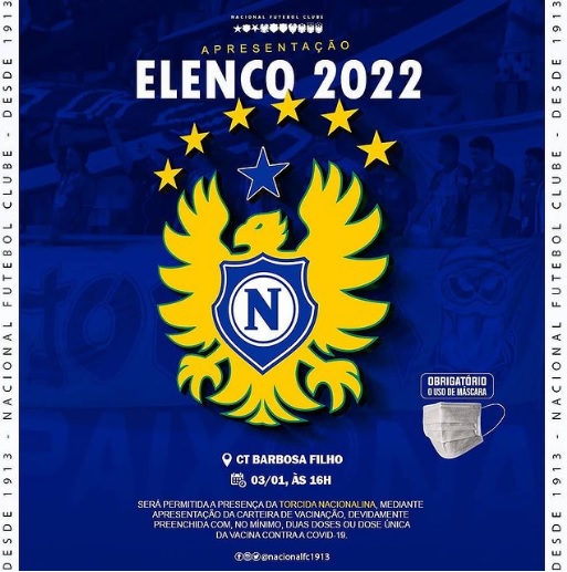 Elenco do Nacional FC desembarca em Manaus para apresentação de novos reforços