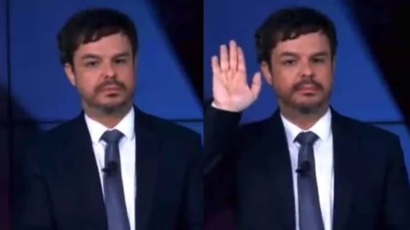 Joven Pan recontrata ex-bbb Adrilles 43 dias após demissão por saudação nazista