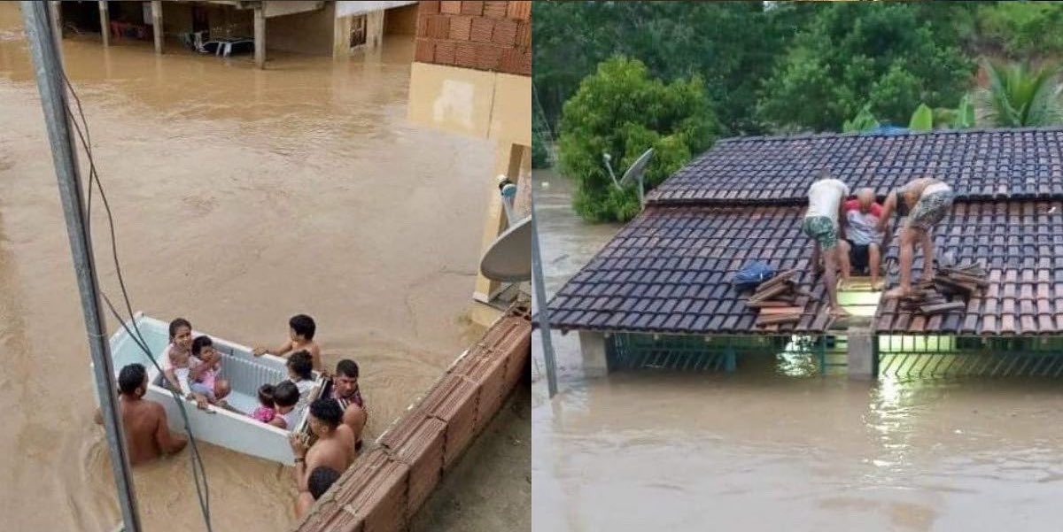 Mais de 30 cidades da Bahia são inundadas; vídeos mostram rastro de destruição