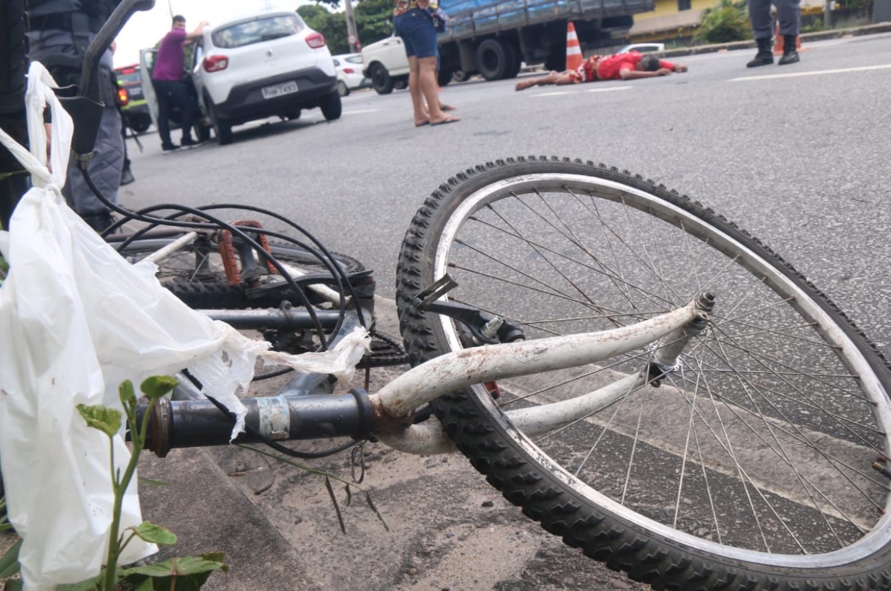 Acidente: Idoso morre ao ser atropelado na avenida das Torres em Manaus