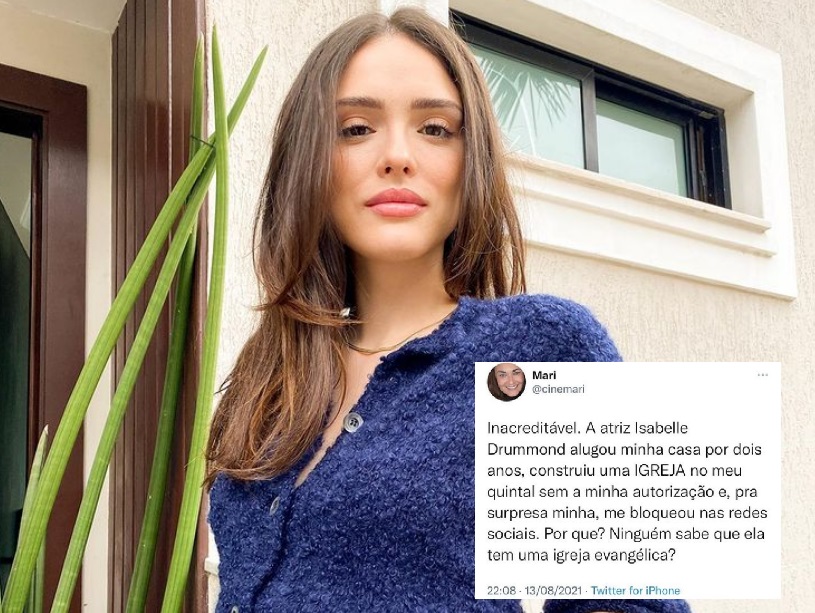 Proprietária acusa Isabelle Drummond de construir igreja em seu quintal sem sua autorização