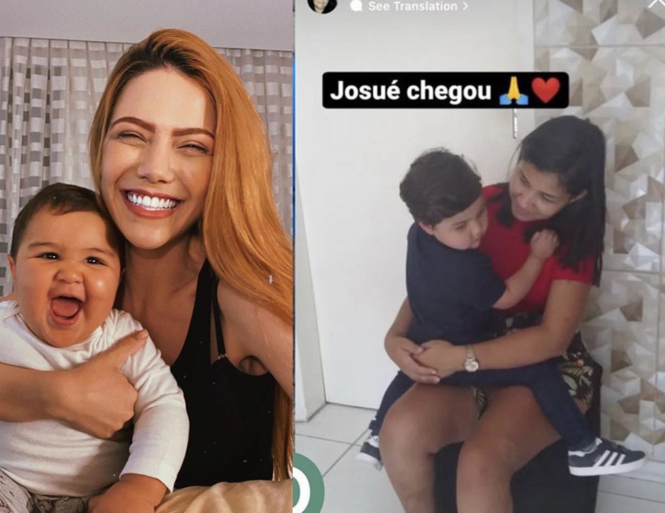 Josué, adotado por Sarah Poncio, chega em cidade natal com família biológica e comove internautas
