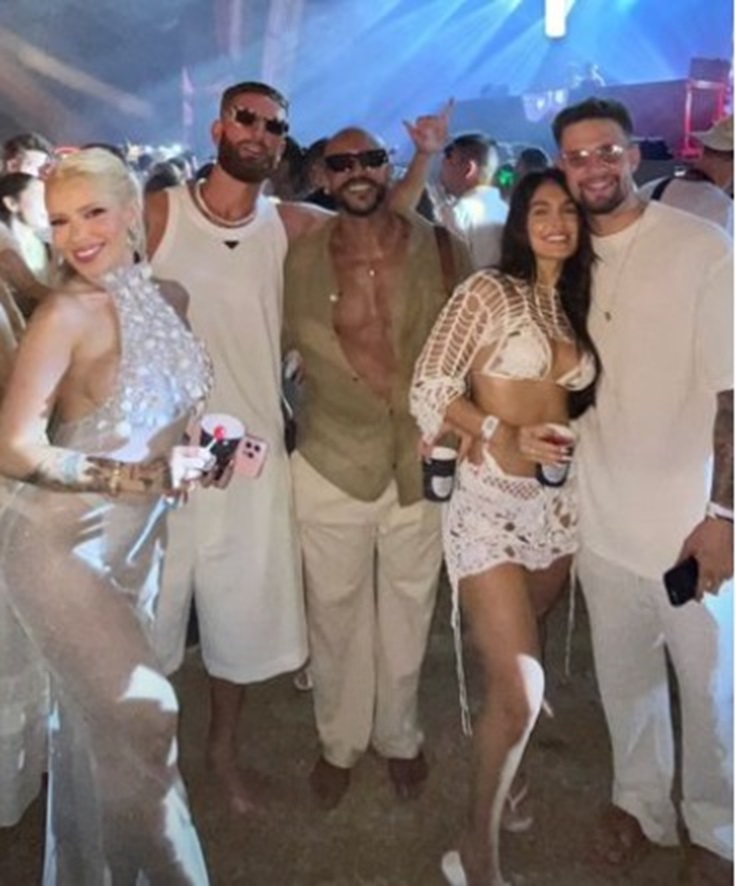 Léo Pereira, do Fla, posa com Karoline Lima no Réveillon em meio a rumores de affair