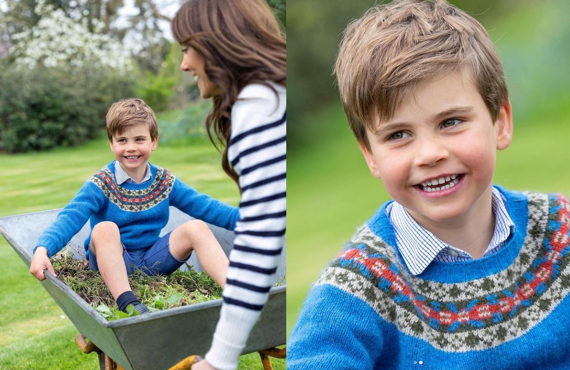 Família Real divulga fotos de príncipe Louis em aniversário de 5 anos
