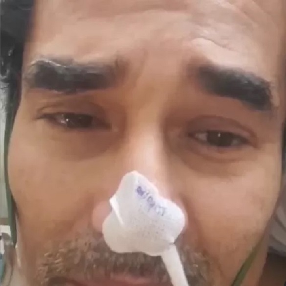Luciano Szafir grava vídeo chorando do hospital: ‘mostrar que estou vivo’