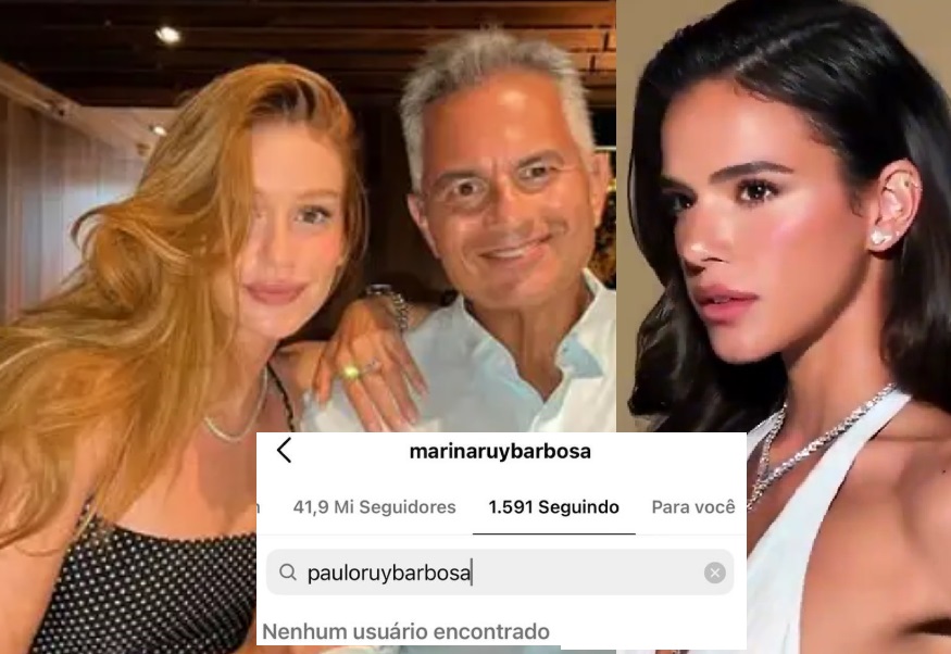 Marina Ruy Barbosa dá unfollow no pai após comentários sobre Bruna Marquezine