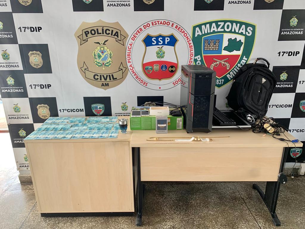 Grupo é preso suspeito de espalhar mais de R$ 100 mil em notas falsas em Manaus