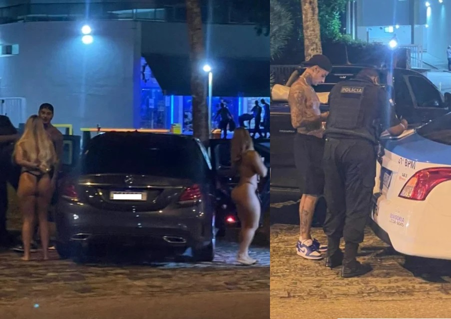 MC Pk Delas é preso ao transar com 2 mulheres na rua; fotos mostram flagra