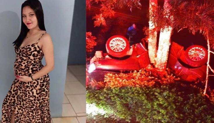 Grávida de 7 meses morre após carro partir ao meio durante acidente 