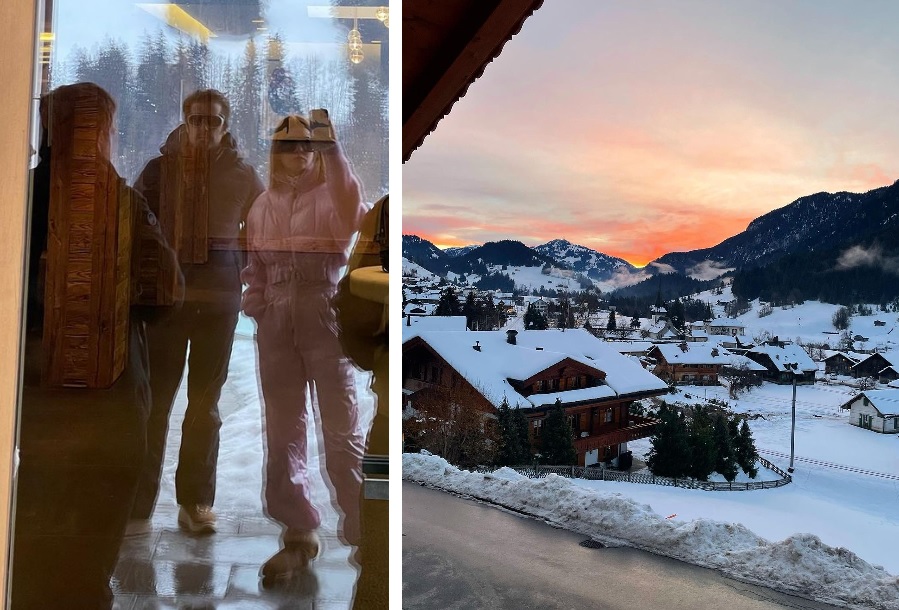 Marina Ruy Barbosa posta foto com namorado Guilherme Mussi em viagem à Suíça