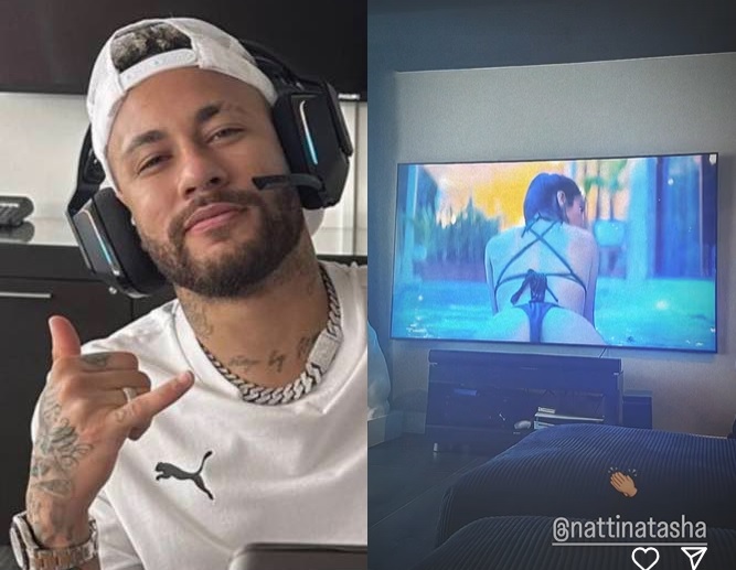 Neymar ‘aplaude’ cantora rebolando seminua e é criticado: 'sem noção'