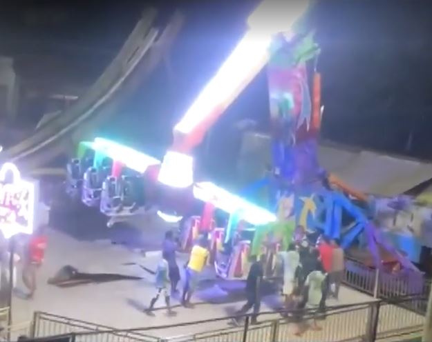 Jovem ferido após brinquedo despencar em parque de diversões tem braço amputado