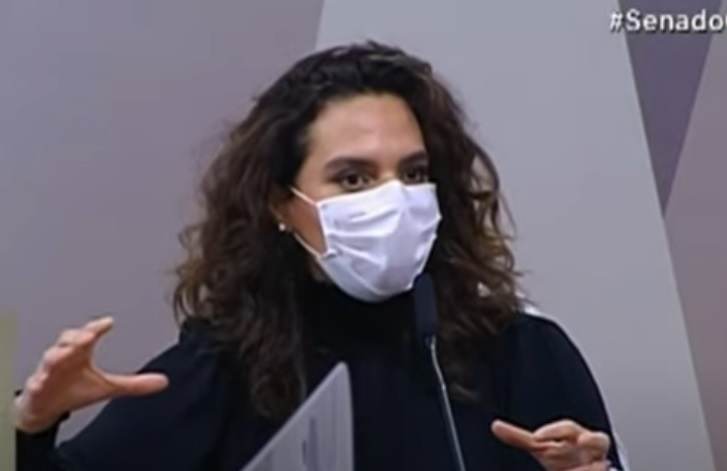 Na CPI, médica Luana Araújo diz que tratamento precoce ‘não tem cabimento'