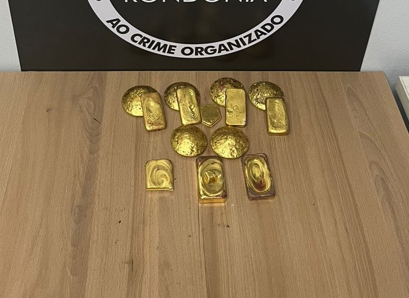 Dupla é presa ao transportar ouro ilegal avaliado em R$ 1,5 milhão do Amazonas para Rondônia